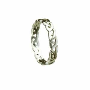 Celtic Knot Open Pattern Narrow Band