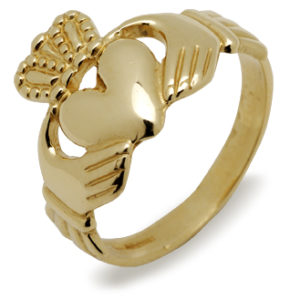 Gold Man Traditional Claddagh ring